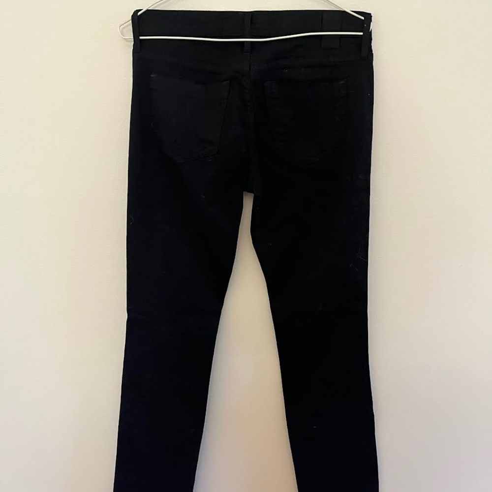 Gold Sign Black Jeans